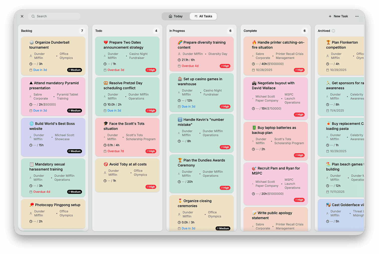 Billable app interface screenshot 1